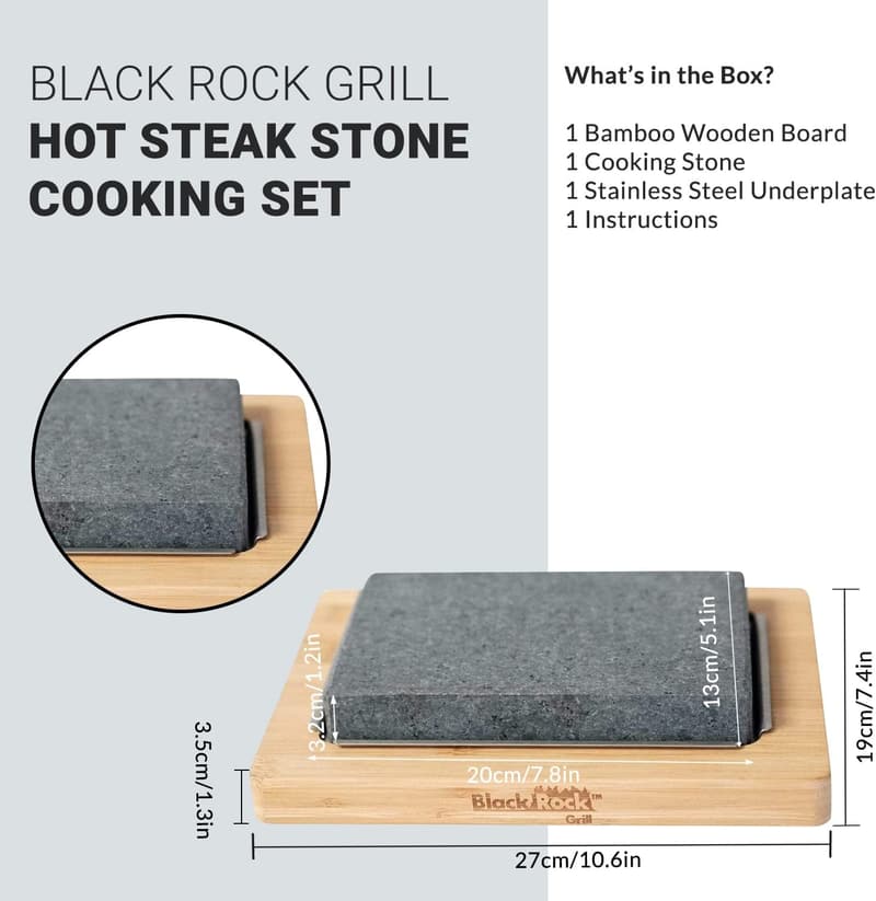 Restaurant-Grade Black Stone Cooking Set for Perfect Steak Sizzles