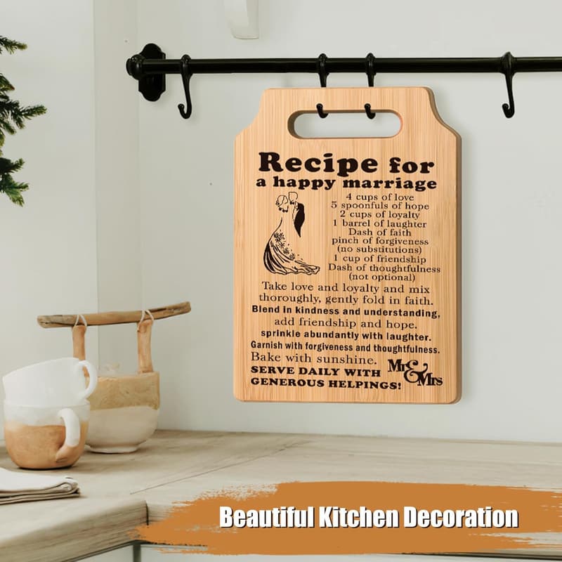 Newlywed 2024 Cutting Board - Wedding Gift for Couples