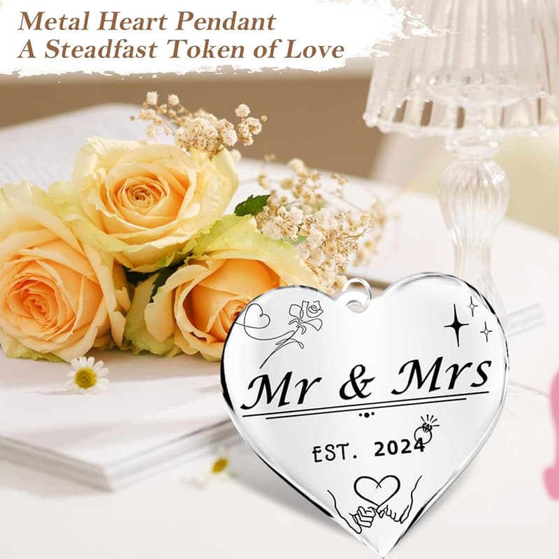 Personalized Mr and Mrs Floating Picture Frame for Weddings