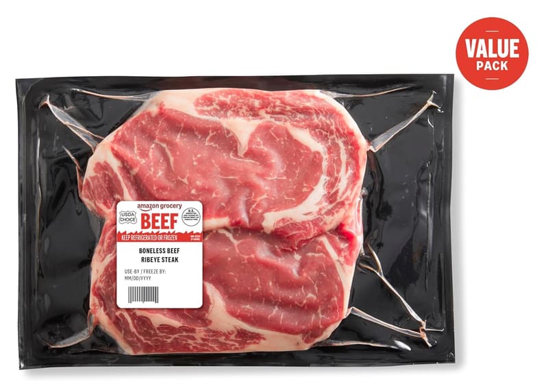 USDA Choice Boneless Ribeye Steak Value Pack