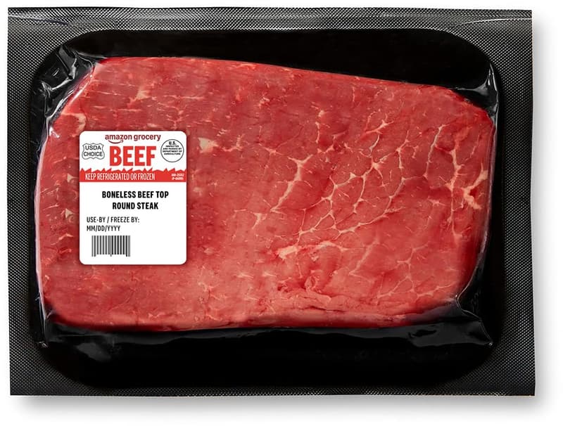 USDA Choice Boneless Beef Top Round Steak