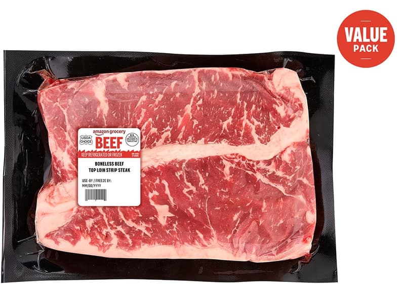 USDA Choice Boneless Beef Strip Steak Value Pack