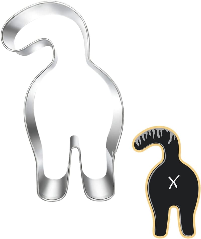 Cat Butt Cookie Cutter – 3.5-inch for Cat-Themed Parties