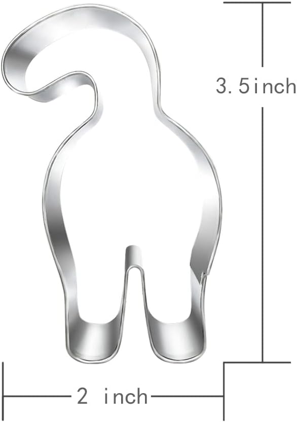 Cat Butt Cookie Cutter – 3.5-inch for Cat-Themed Parties