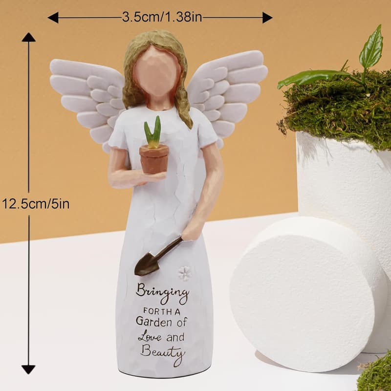 Unique Garden Angel Figurine for Women Gardeners