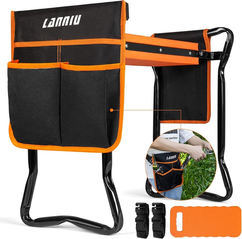 Foldable Garden Kneeler Seat for Seniors and Gardening Enthusiasts