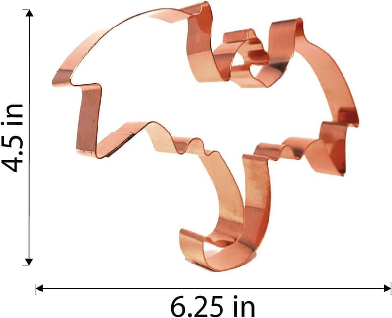 Fantasy Wyvern Cookie Cutter – 6.25” Handmade Copper