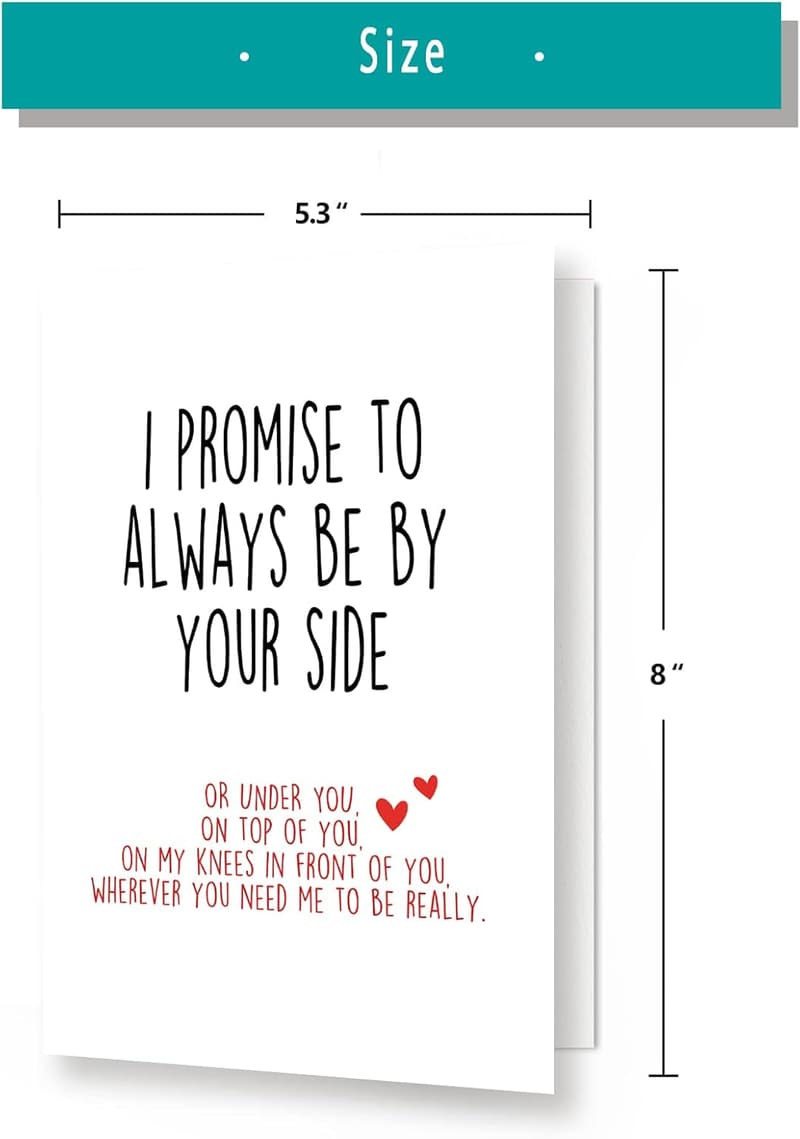 Funny Valentine’s Day Card for Couples with Envelope