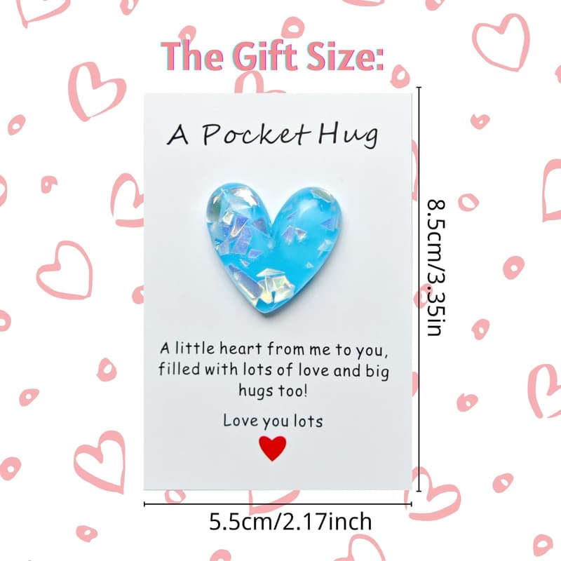 Long Distance Relationship Pocket Hug Heart Gift