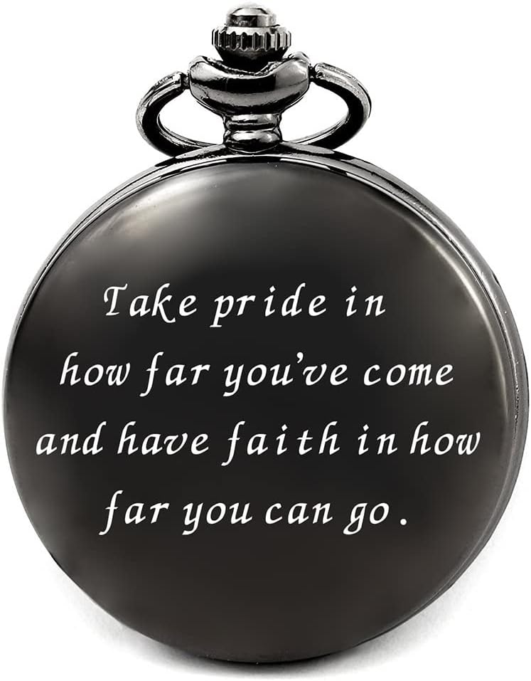 2024 Graduation Engraved Pocket Watch for Him
