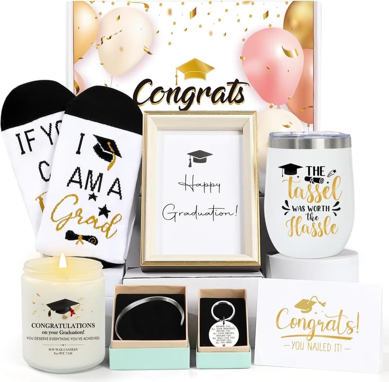 2025 Graduation Gift - Black 12 oz Wine Tumbler for Him
