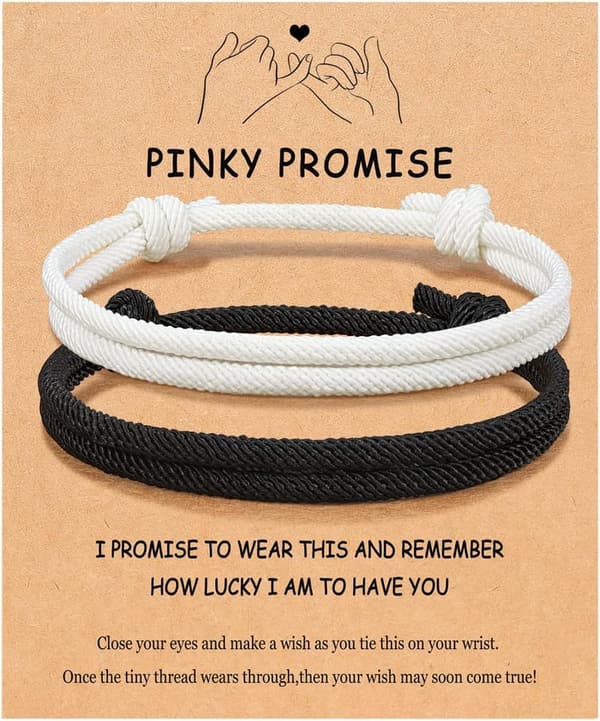 Adjustable Rope Couples Bracelets - Anniversary & Valentine's Gift