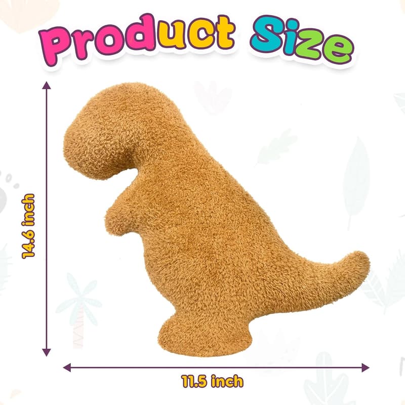 Dinosaur Plush Pillow - Funny Birthday Gift for All Ages