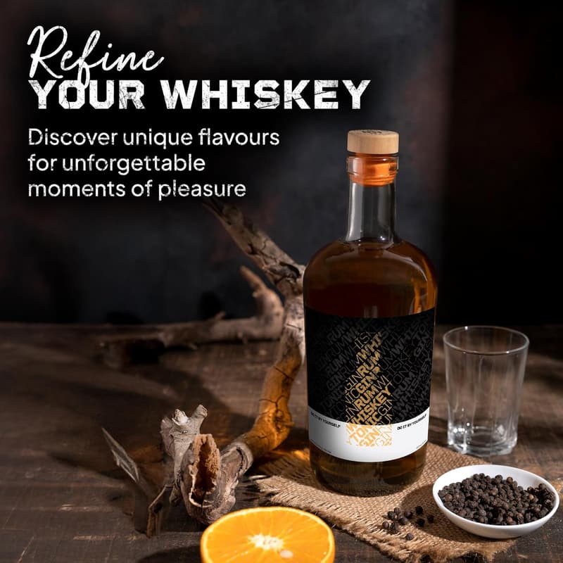 DIY Whiskey Infusion Kit with Botanicals & Recipe Cards