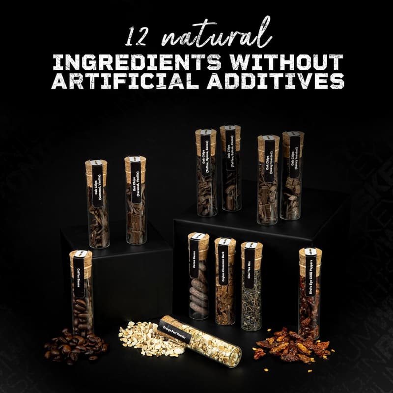 DIY Whiskey Infusion Kit with Botanicals & Recipe Cards