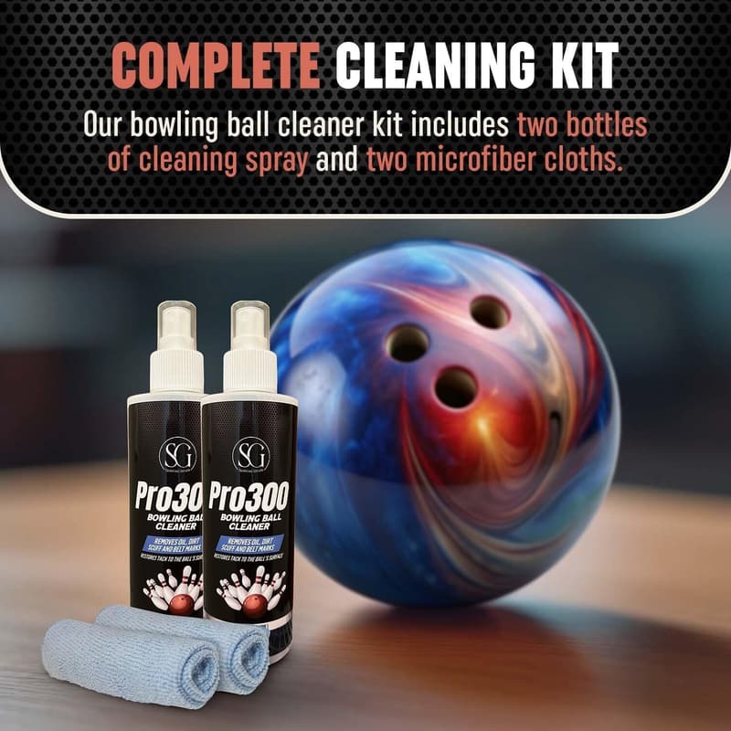 Bowling Ball Cleaner Spray - Restores Tack, 8FL Oz