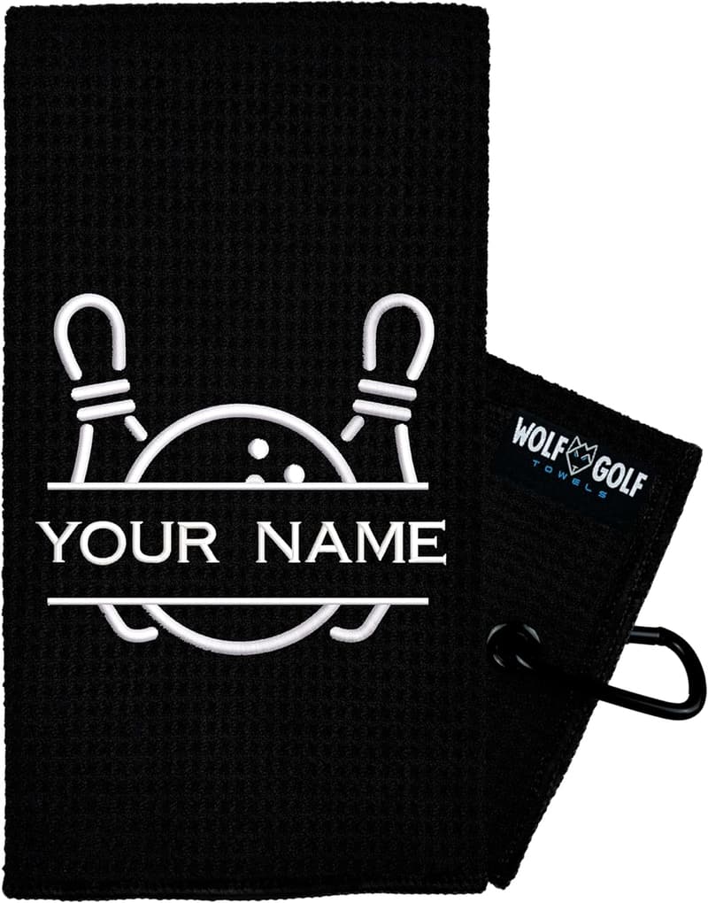 Custom Bowling Towel - Personalized Gift for Bowlers
