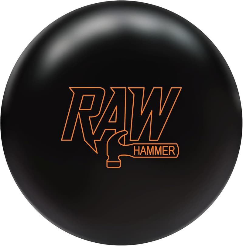Raw Black Solid Bowling Ball