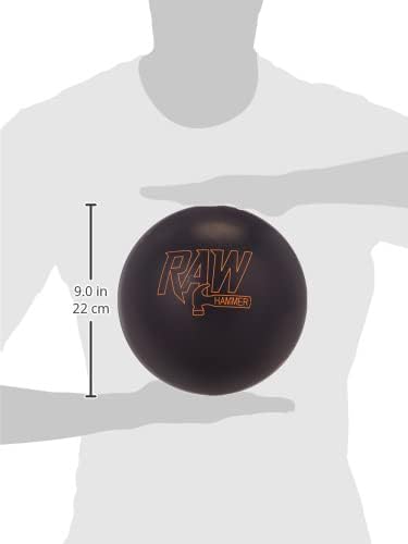 Raw Black Solid Bowling Ball