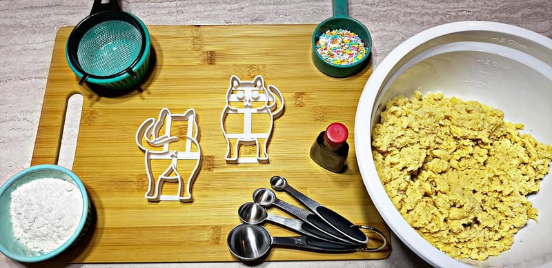 Chonky Kitty Cat Butt Cookie Cutter Set - 2 Pieces, 4