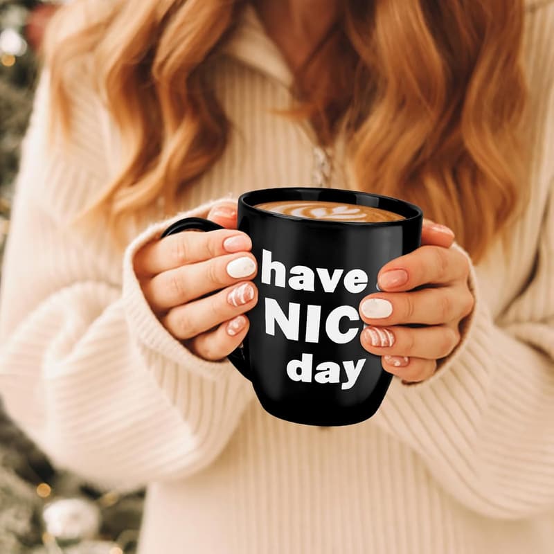 Funny 16 oz Coffee Mug - White Elephant Gift for Adults