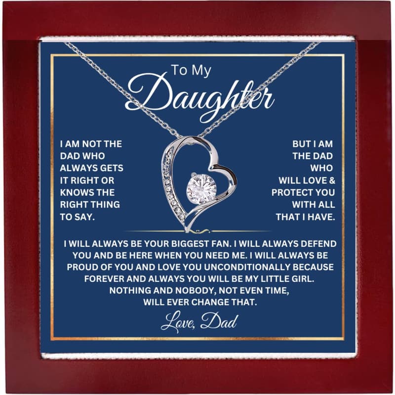 Daughter's Birthday Gift: 14K Heartfelt Pendant Necklace