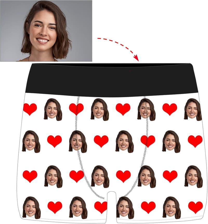 Custom Photo Boxers for Men - Personalized Funny Underwear