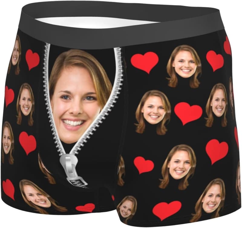 Personalized Men's Boxers Briefs with Custom Face Print