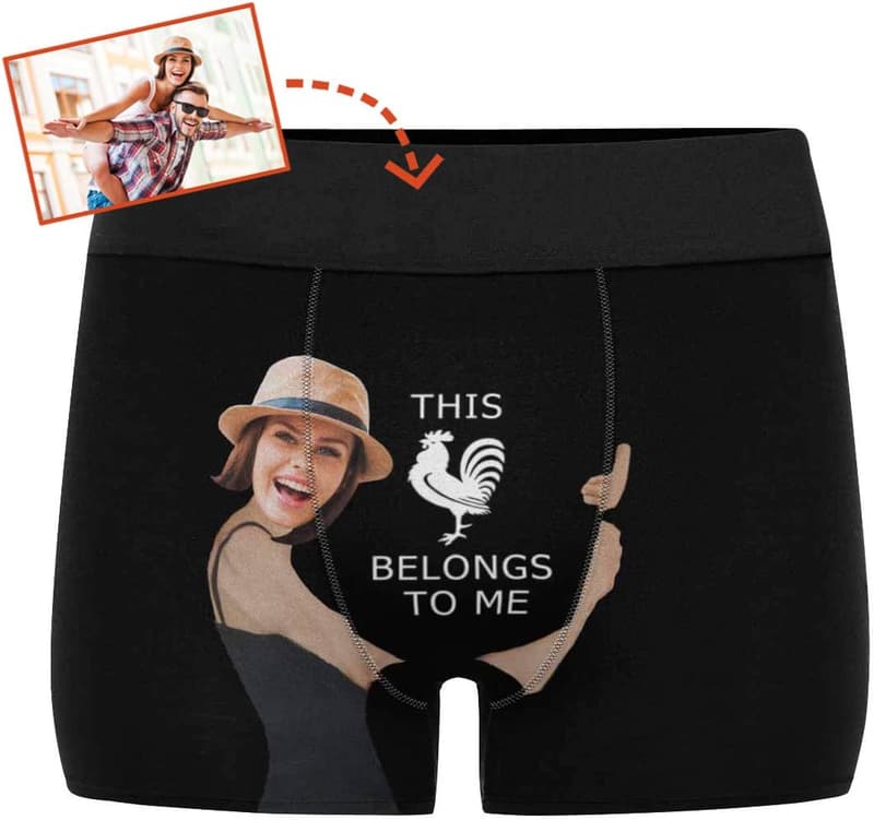 Personalized Men's Boxer Briefs with Funny Design