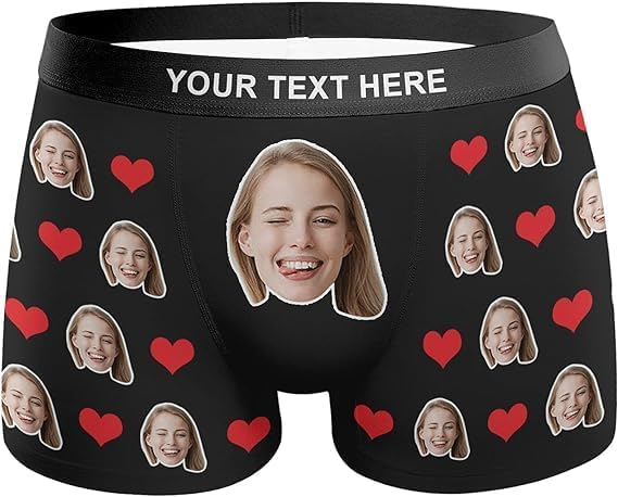 Personalized Custom Face Boxers with Name