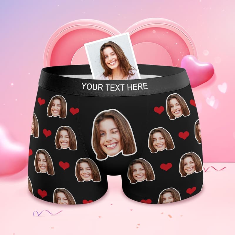 Personalized Custom Face Boxers with Name