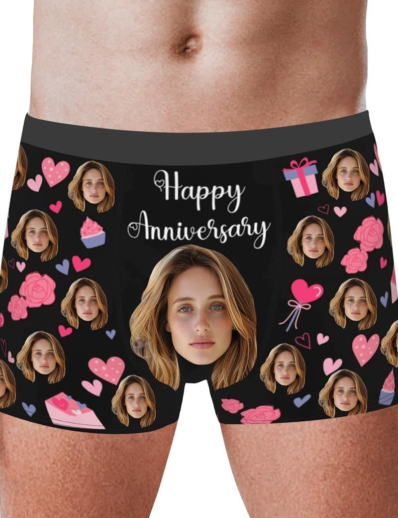 Customized Men's Boxers - Personalized Birthday Gift