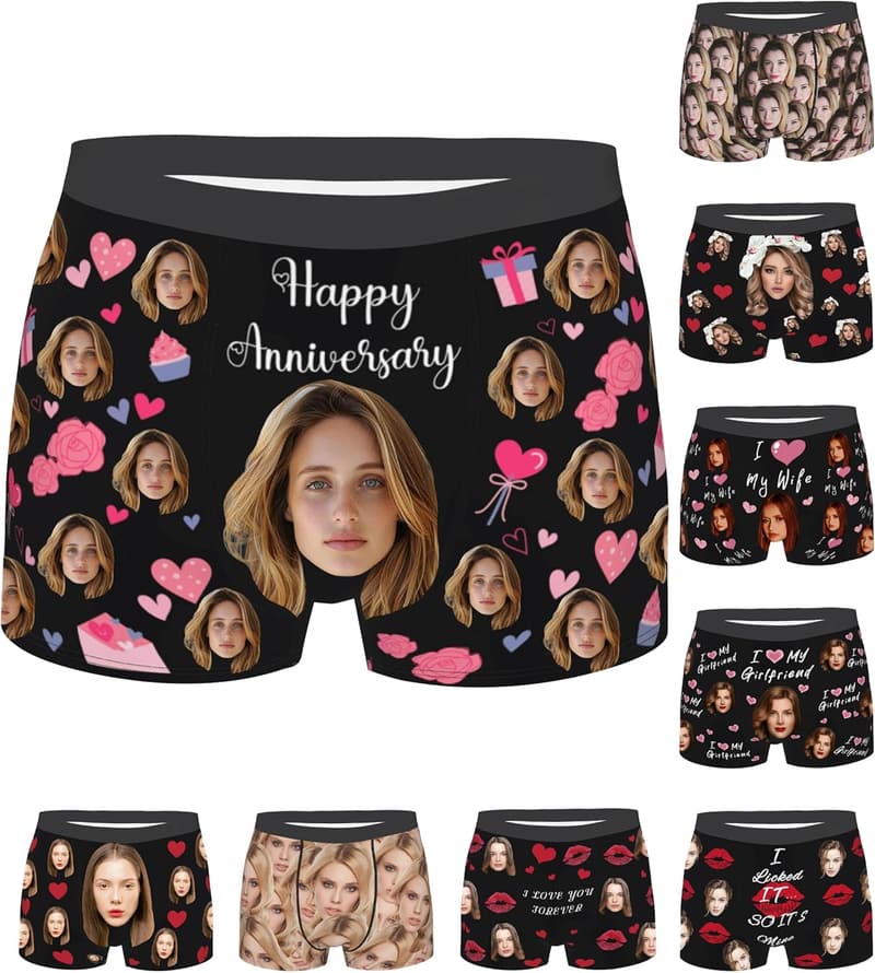 Customized Men's Boxers - Personalized Birthday Gift