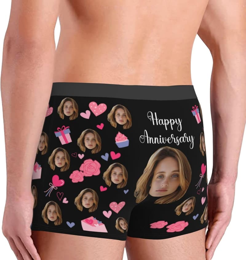 Customized Men's Boxers - Personalized Birthday Gift
