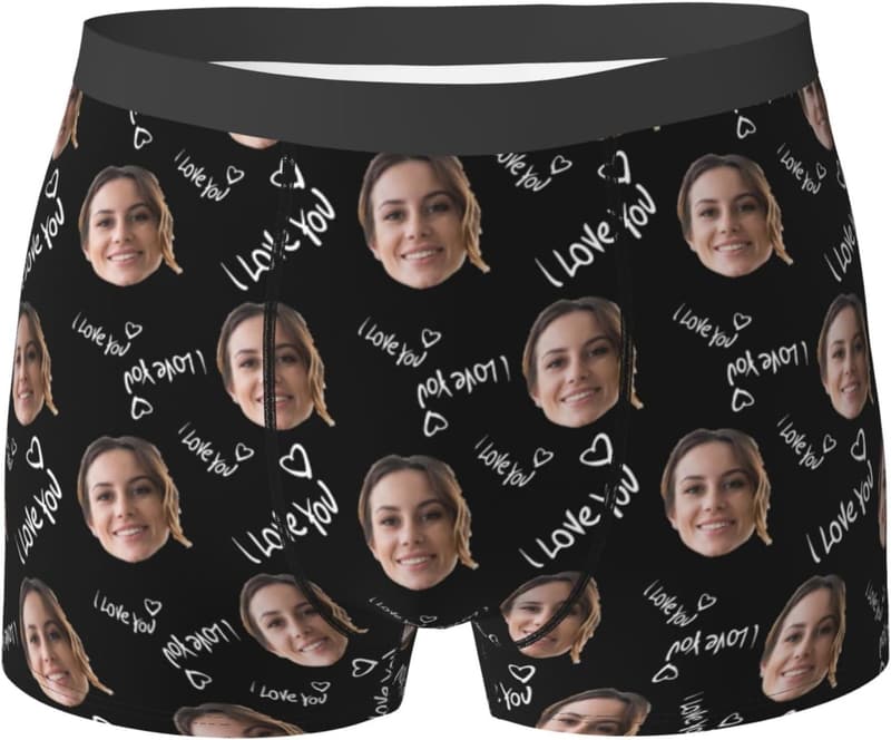 Valentine's Day Personalized Custom Boxers for Men