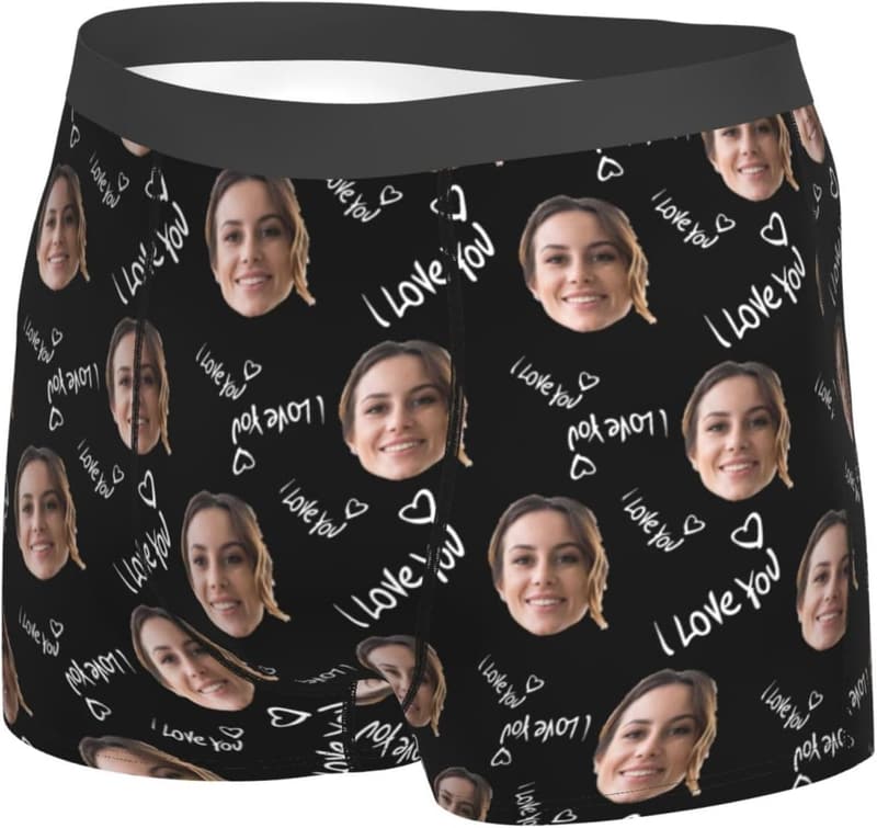 Valentine's Day Personalized Custom Boxers for Men