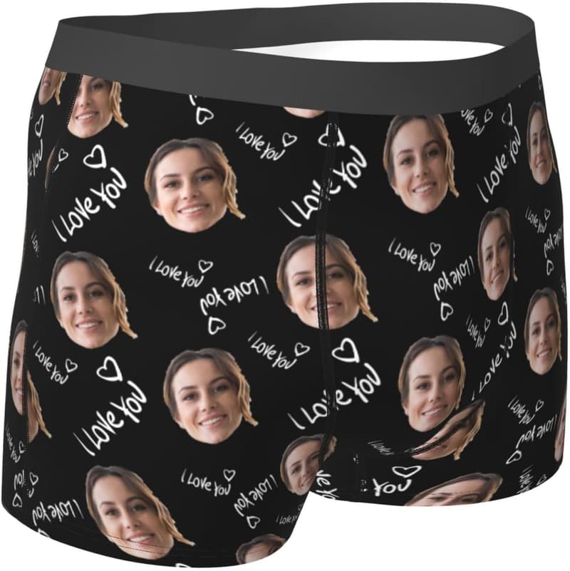 Valentine's Day Personalized Custom Boxers for Men