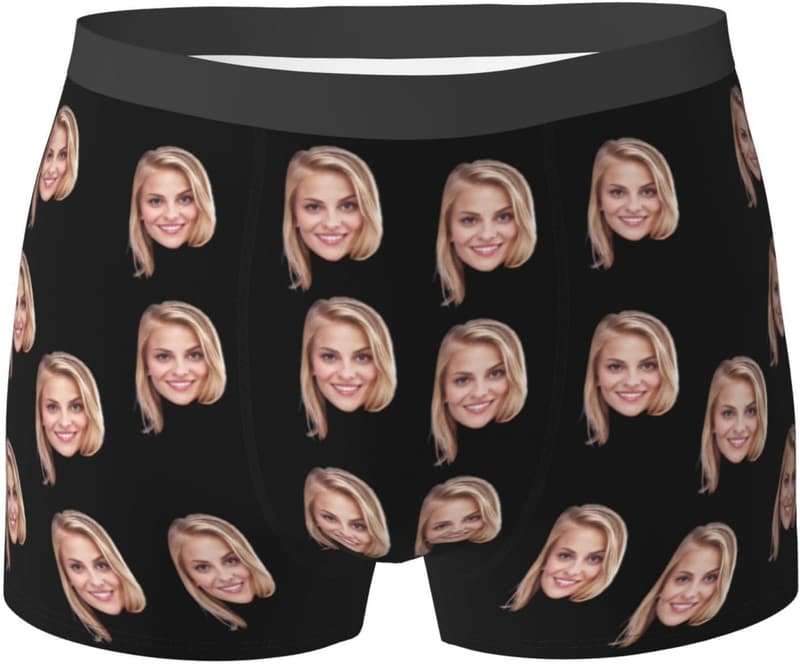 Custom Men's Boxer Briefs with Face - Perfect Gift for Him
