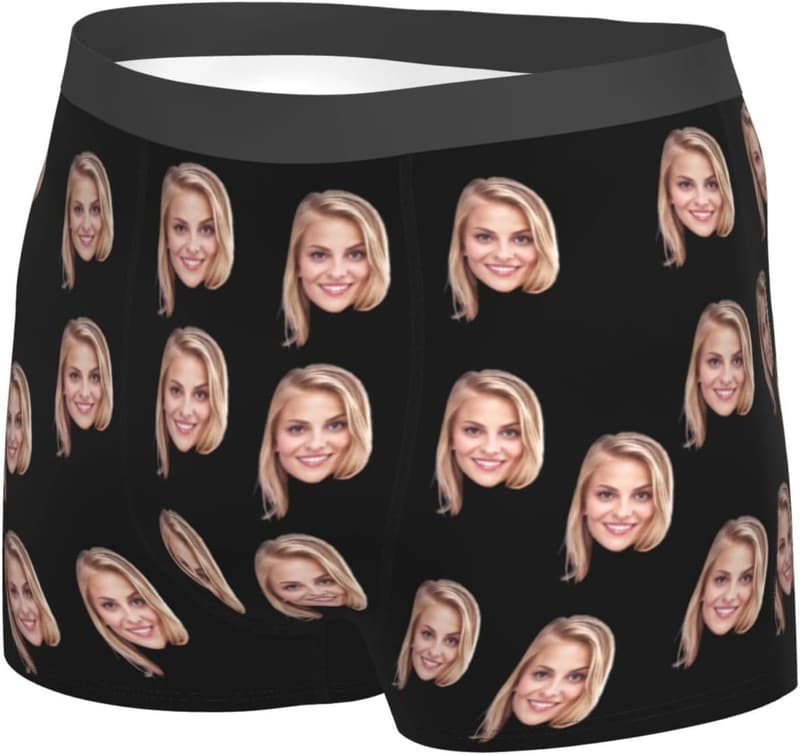 Custom Men's Boxer Briefs with Face - Perfect Gift for Him