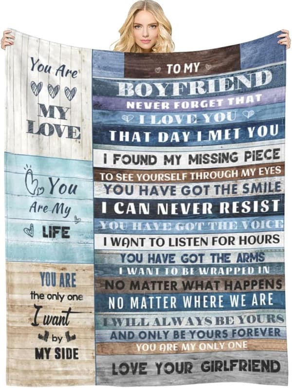 Birthday Gift Blanket for Boyfriend - 