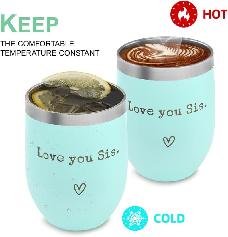 Birthday Gift - 12oz Mint Coffee Mug for Sister
