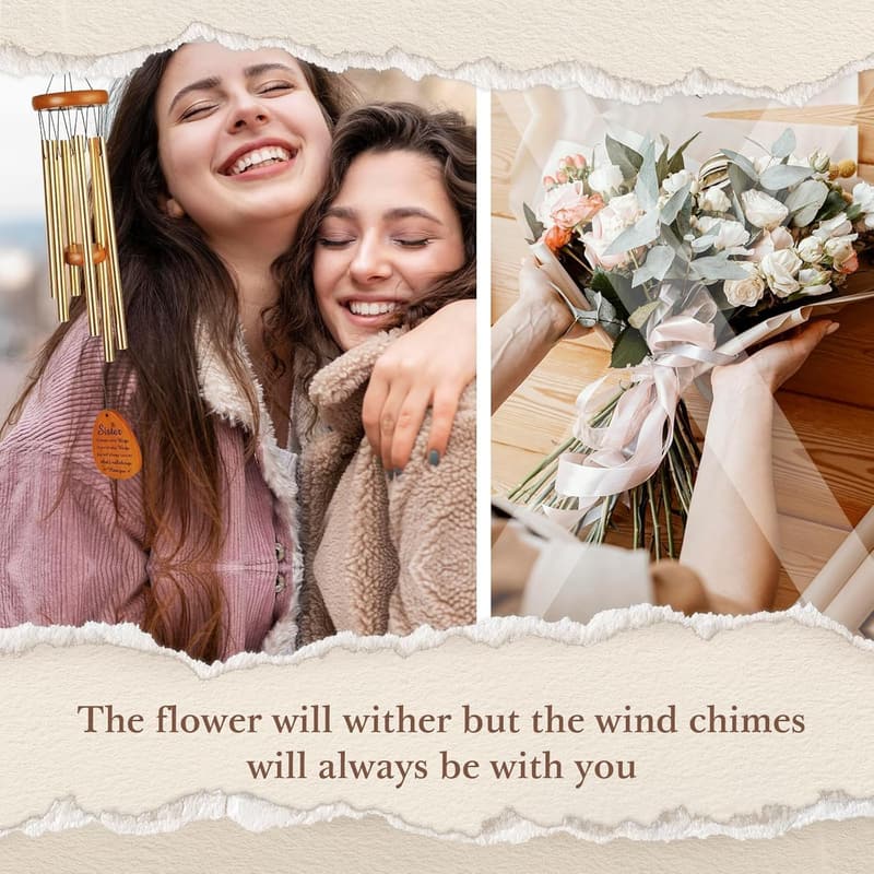 Sister Birthday Wind Chimes – Thoughtful Gift for Special Occasions