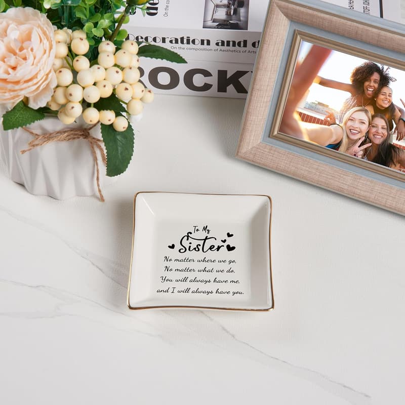 Sister Birthday Jewelry Dish - 