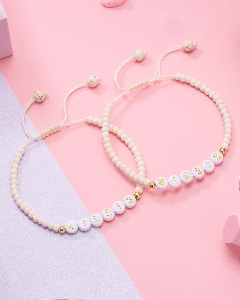 Valentine's Day Matching Sisters Bracelet Set