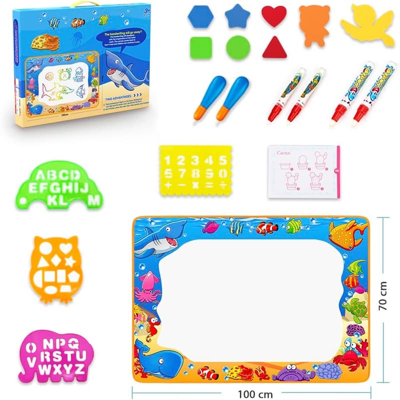 Educational Water Doodle Mat for Kids Age 2-7