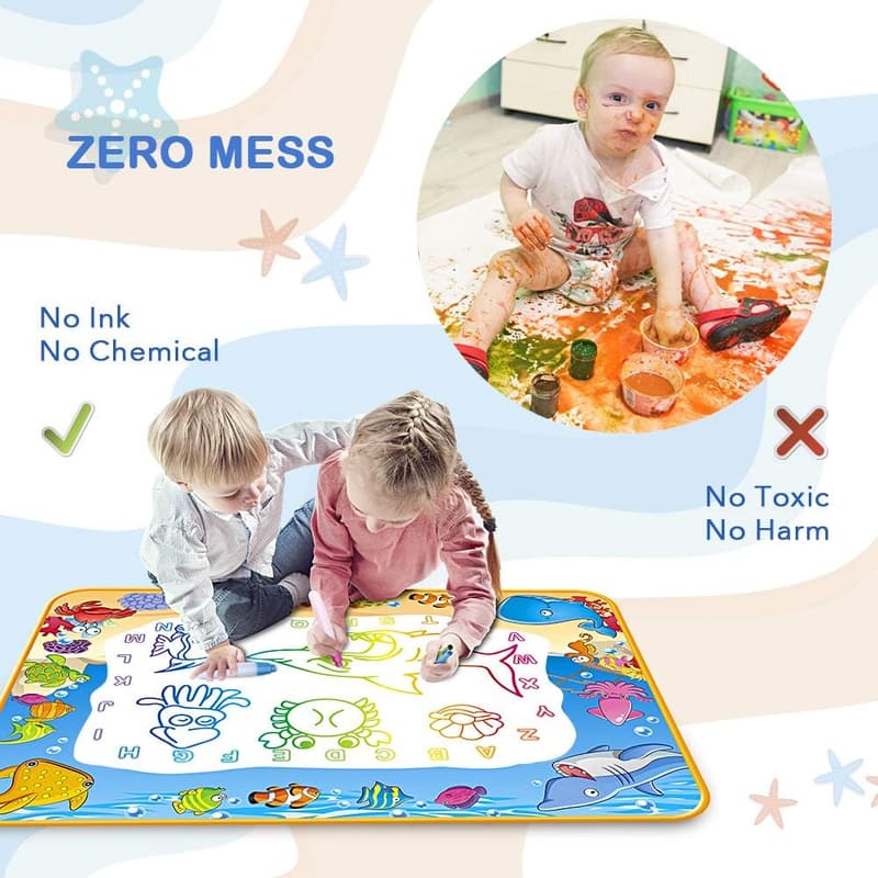 Educational Water Doodle Mat for Kids Age 2-7