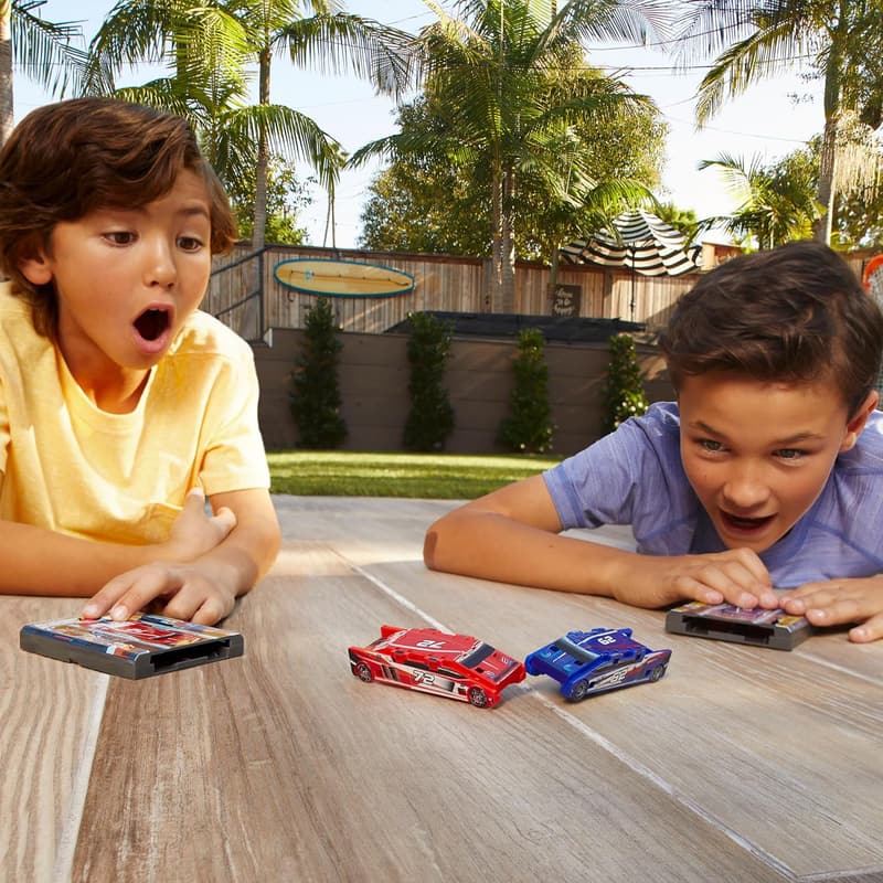 Pocket-Sized Yellow Racer Card Toy for Ages 5+