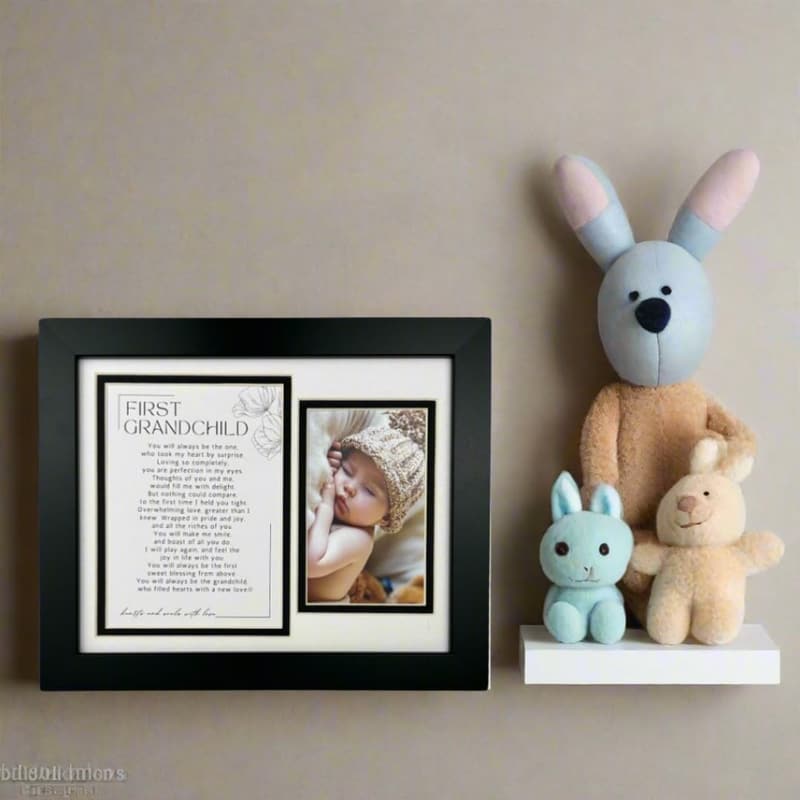 First Grandchild Photo Frame with Poem - Gift for New Grandparents