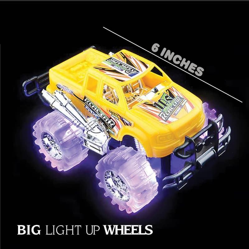Light Up Monster Trucks Set for Kids 3-6 Years Old