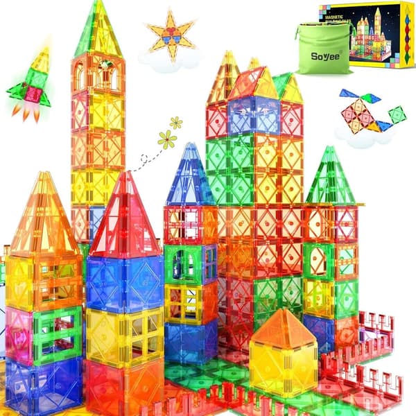 52PCS Magnetic Building Blocks for Kids - STEM Montessori Toys